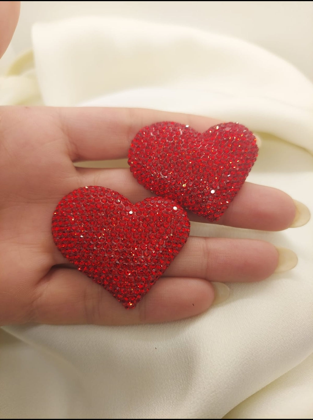 Kırmızı Kalp Küpe