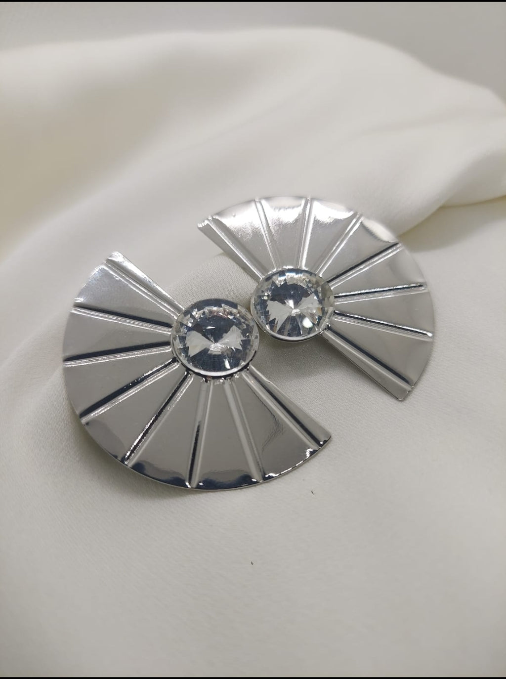 Gümüş Yelpaze Küpe